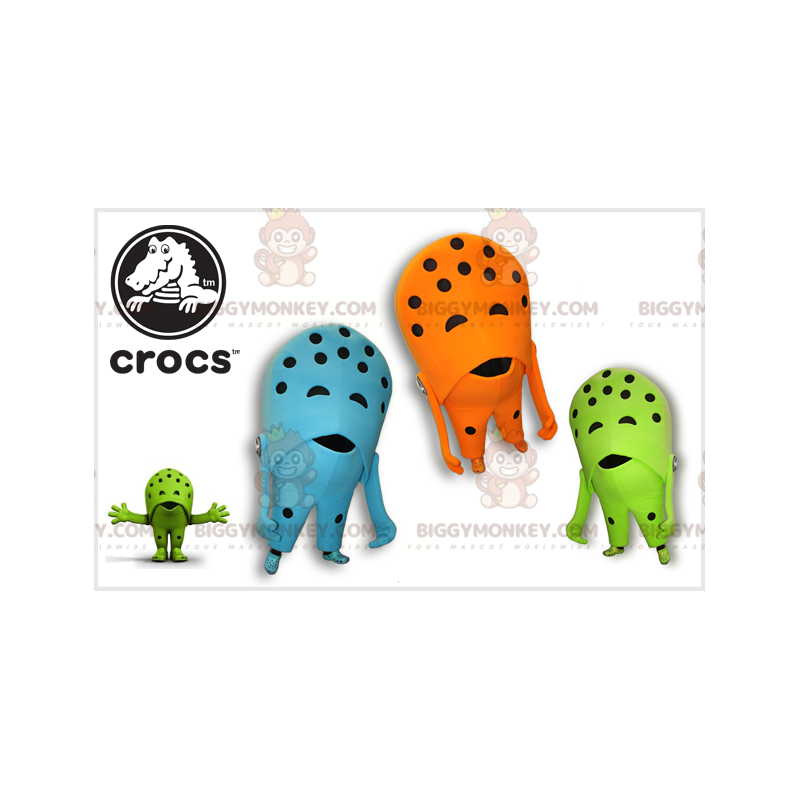 3 berømte Crocs-maskot BIGGYMONKEY™s hullede sko -