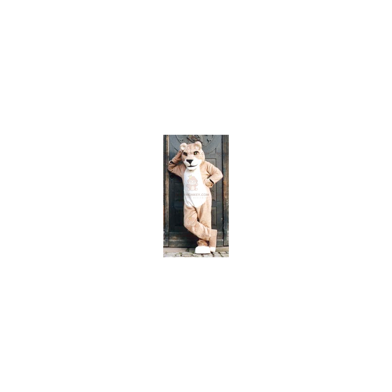 Disfraz de mascota Leona beige BIGGYMONKEY™ - Biggymonkey.com