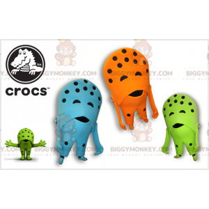 3 mascottes BIGGYMONKEY™ de chaussure Crocs. Chaussures