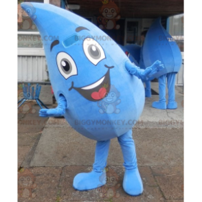 4 BIGGYMONKEY™s mascot of giant blue water drops 2 boys and a