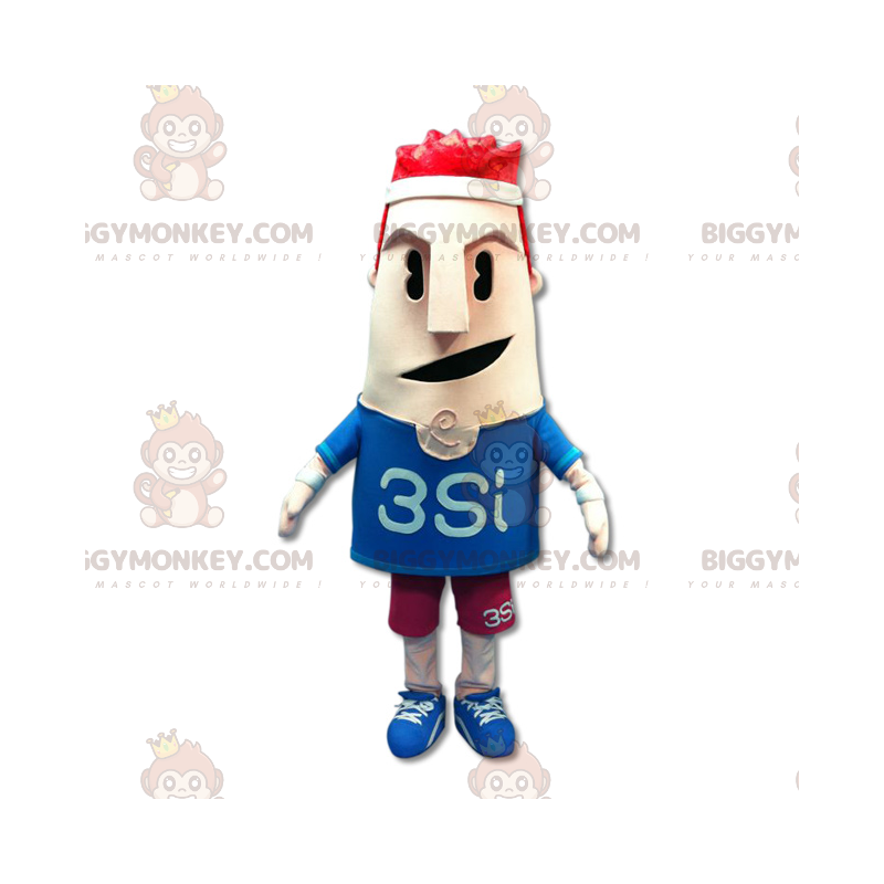 Kostým maskota sportovce BIGGYMONKEY™. Sportovní pánský oblek –