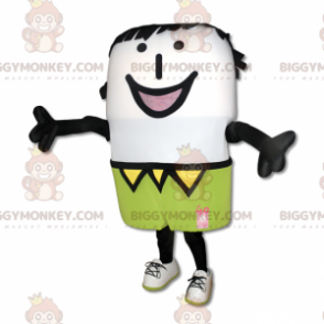 Kostium maskotki uśmiechniętego bałwana BIGGYMONKEY™ z