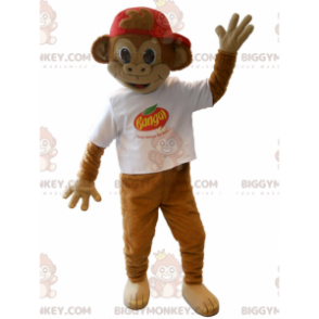 BIGGYMONKEY™ Disfraz de mascota mono marmoset Banga marrón -