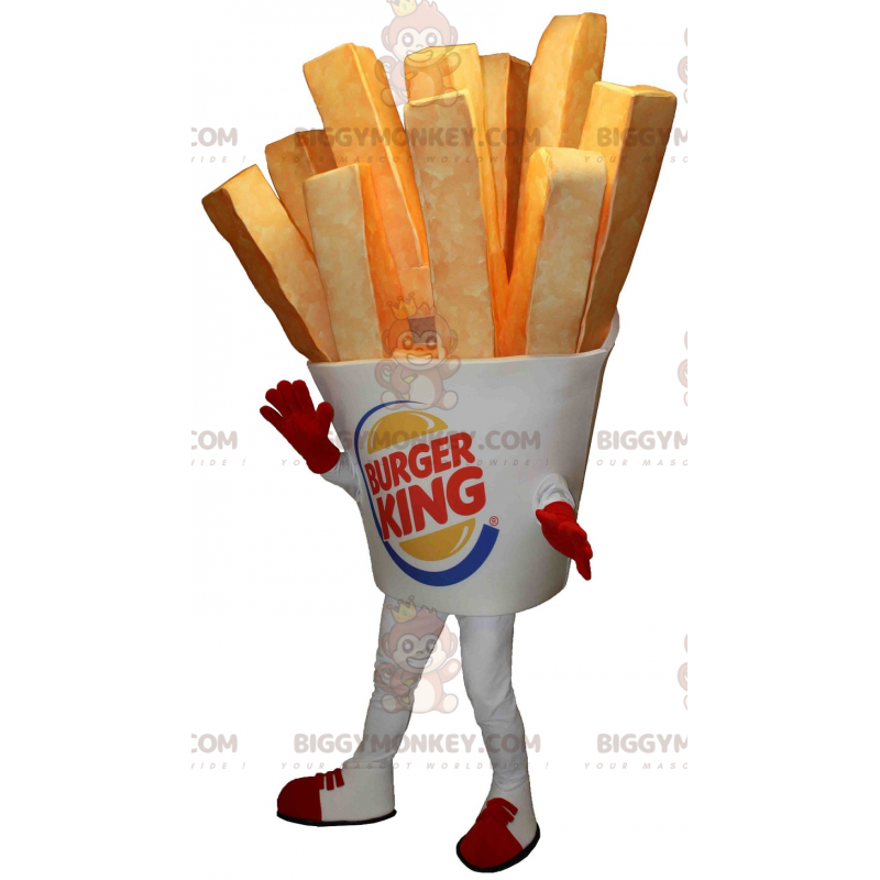 BIGGYMONKEY™ Burger King Maskottchenkostüm. Giant Chip Cone
