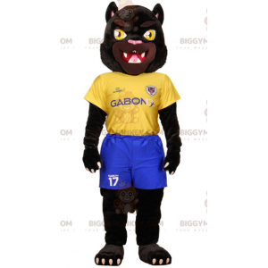 Costume de mascotte BIGGYMONKEY™ de tigre noir en tenue de