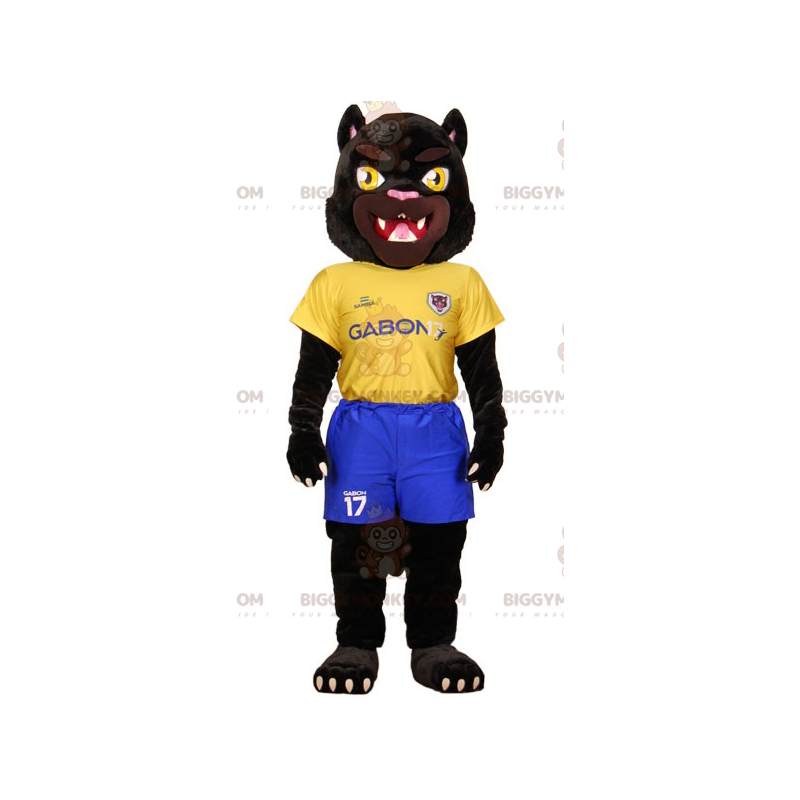 BIGGYMONKEY™ Costume da mascotte della tigre nera in