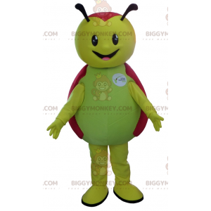 Simpatico costume da mascotte BIGGYMONKEY™ Coccinella verde e