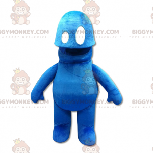 Traje da mascote do homem azul BIGGYMONKEY™. Fantasia de