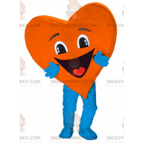 BIGGYMONKEY™ costume da mascotte a forma di cuore molto