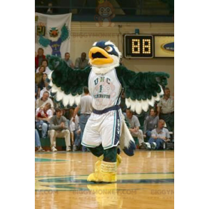 Green Blue and White Eagle BIGGYMONKEY™ Mascot Costume -