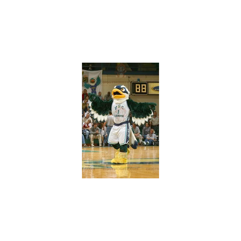 Green Blue and White Eagle BIGGYMONKEY™ Mascot Costume –