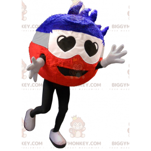 BIGGYMONKEY™ Costume da mascotte Uomo tondo con occhi a cuore -