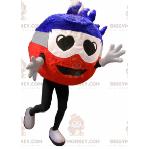 BIGGYMONKEY™ Mascot Costume Round Man With Heart Eyes –