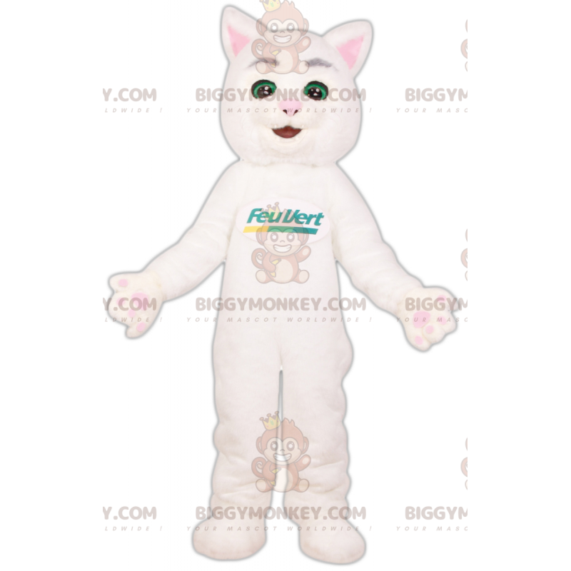 Traje de mascote de fogo verde BIGGYMONKEY™. Traje de mascote