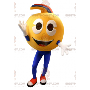 Costume da mascotte BIGGYMONKEY™ con faccina sorridente gialla