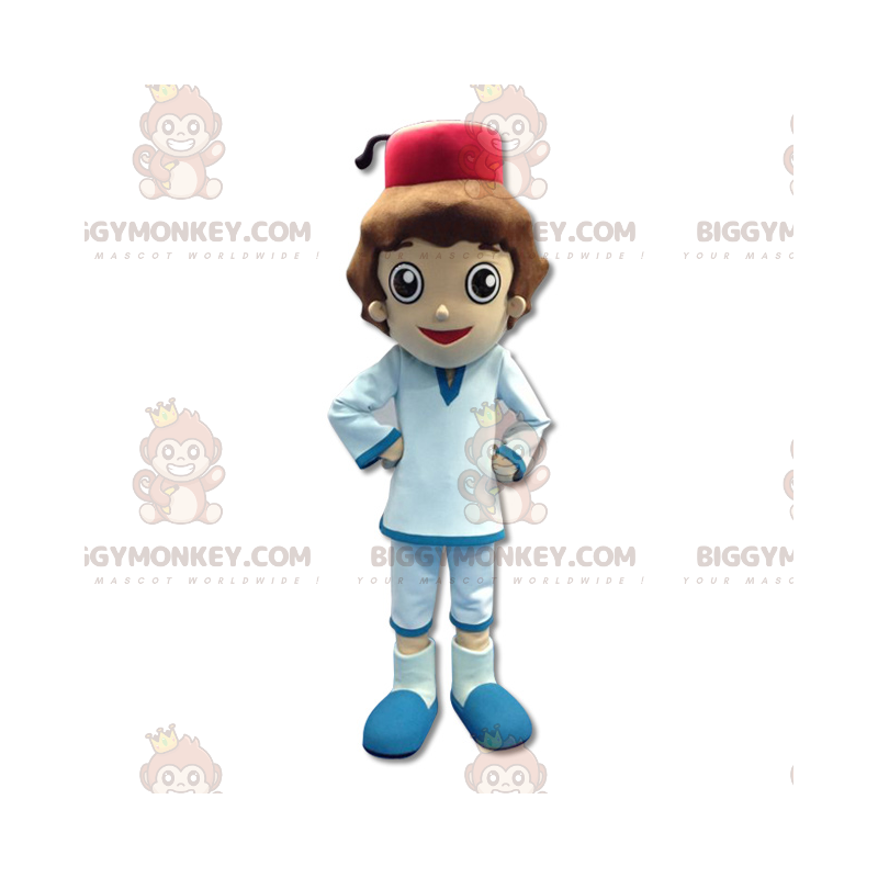 Costume de mascotte BIGGYMONKEY™ de sultan de petit garçon en