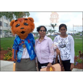 Στολή μασκότ γάτας Brown Bear BIGGYMONKEY™ - Biggymonkey.com