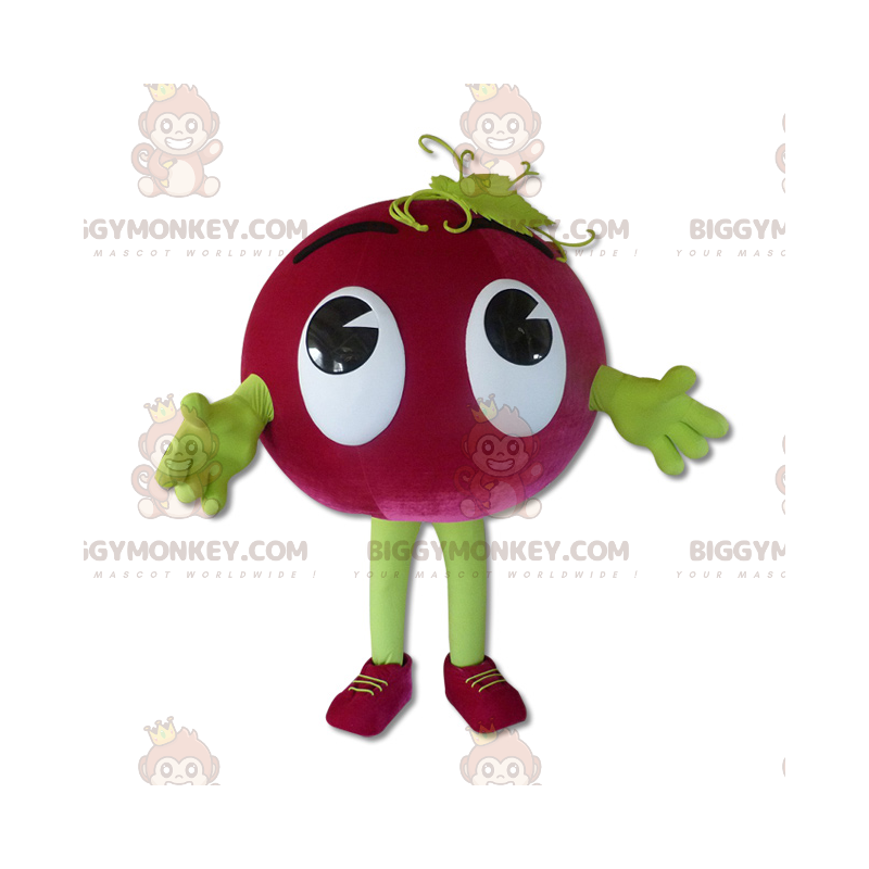 Costume da mascotte BIGGYMONKEY™ con frutta d'uva rossa -