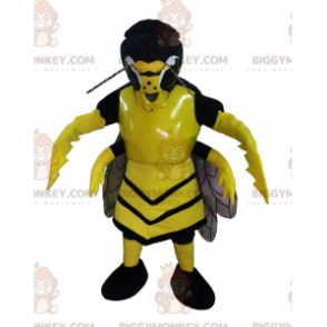 Costume da mascotte BIGGYMONKEY™ con calabrone vespa giallo e