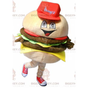 Costume da mascotte BIGGYMONKEY™ per hamburger gigante molto