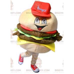 Costume de mascotte BIGGYMONKEY™ de hamburger géant très