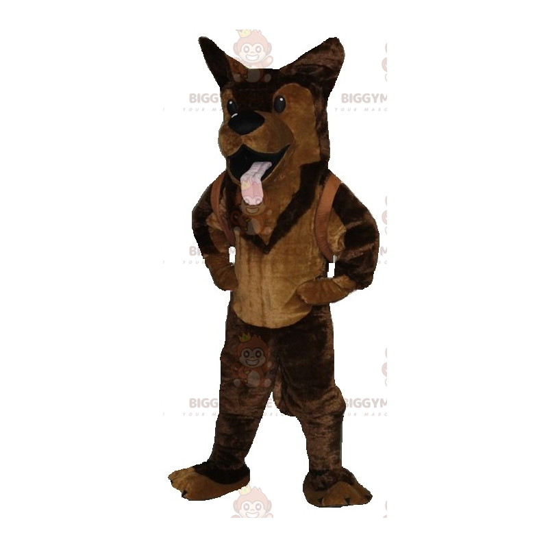 Brun malinois schæferhund BIGGYMONKEY™ maskotkostume -