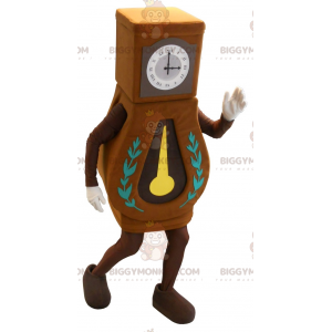 Costume de mascotte BIGGYMONKEY™ d'horloge de parquet géante.