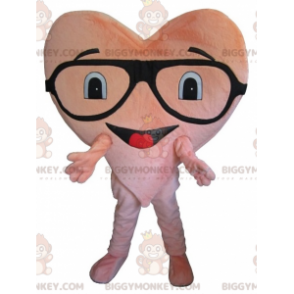 Costume da mascotte BIGGYMONKEY™ cuore rosa gigante con