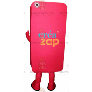 Costume de mascotte BIGGYMONKEY™ de téléphone portable rose