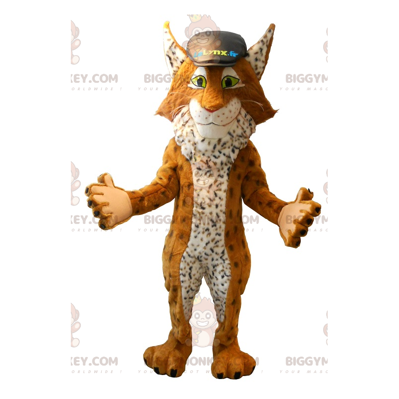 Famoso Lince BIGGYMONKEY™ Traje de Mascota Comparador de