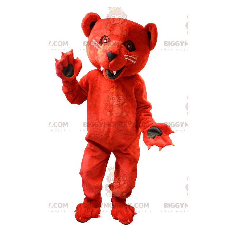 Costume da mascotte intimidatorio dell'orso rosso ruggente