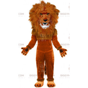 Grote manen bruine leeuw BIGGYMONKEY™ mascottekostuum -