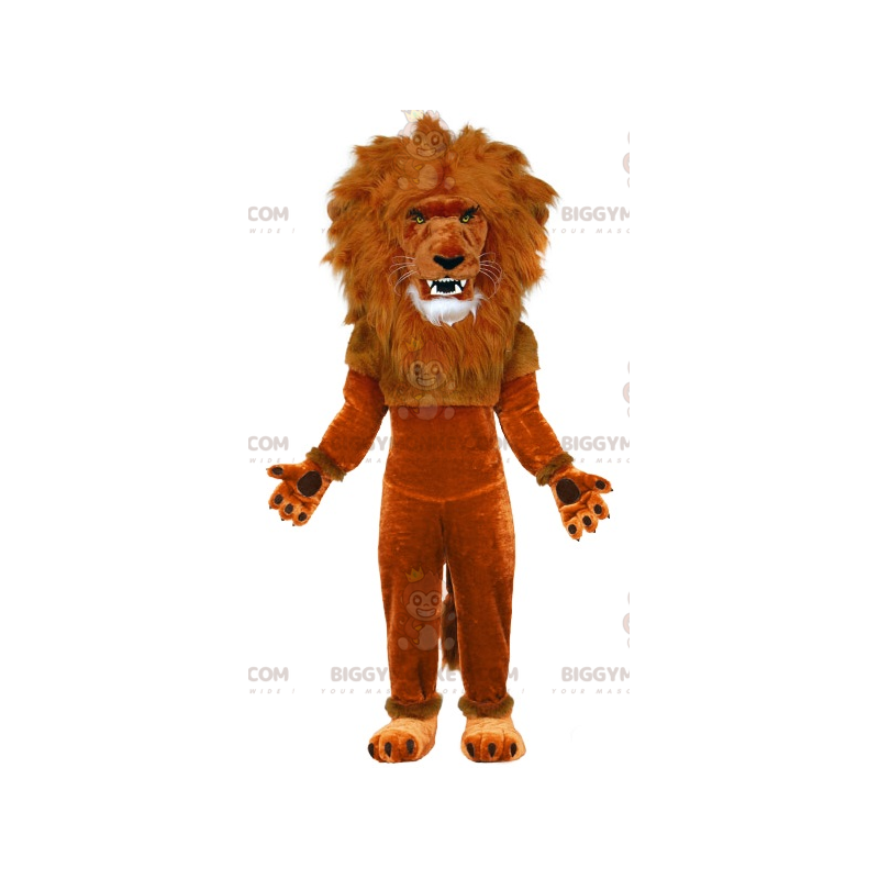 Big Mane Brown Lion BIGGYMONKEY™ Mascot Costume -