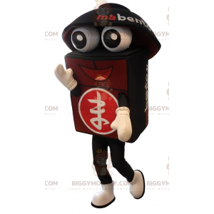 Costume da mascotte Bento gigante nero e rosso BIGGYMONKEY™ -