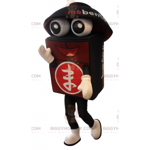 Costume de mascotte BIGGYMONKEY™ de Bento géant noir et rouge -