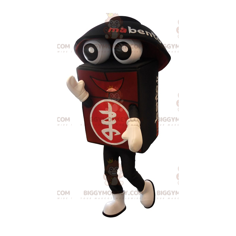 Costume da mascotte Bento gigante nero e rosso BIGGYMONKEY™ -