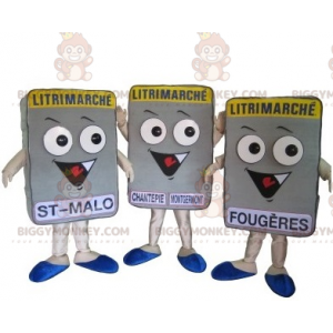 3 mascotas de colchón BIGGYMONKEY™s Litrimarché. 3 colchones -