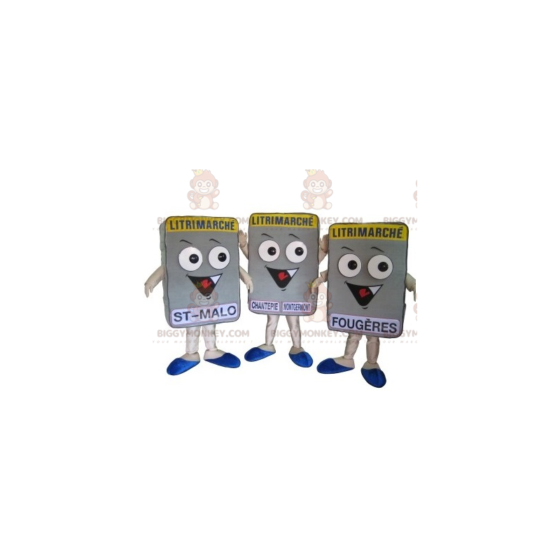 3 mascotas de colchón BIGGYMONKEY™s Litrimarché. 3 colchones -