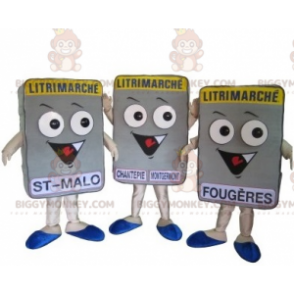 3 mascotas de colchón BIGGYMONKEY™s Litrimarché. 3 colchones -