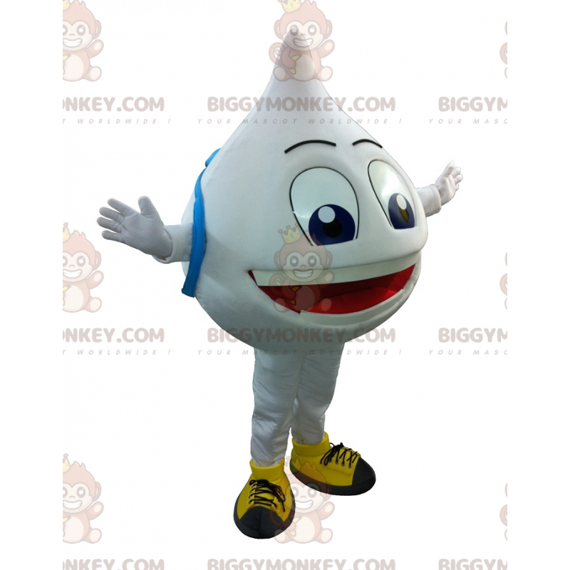 Costume de mascotte BIGGYMONKEY™ de grosse goutte blanche