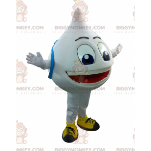 Big Giant White Blob BIGGYMONKEY™ maskottiasu. Valkoinen