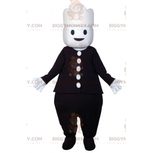 BIGGYMONKEY™ mascot costume dressed in black. BIGGYMONKEY™ Playmobil Mascot  Costume