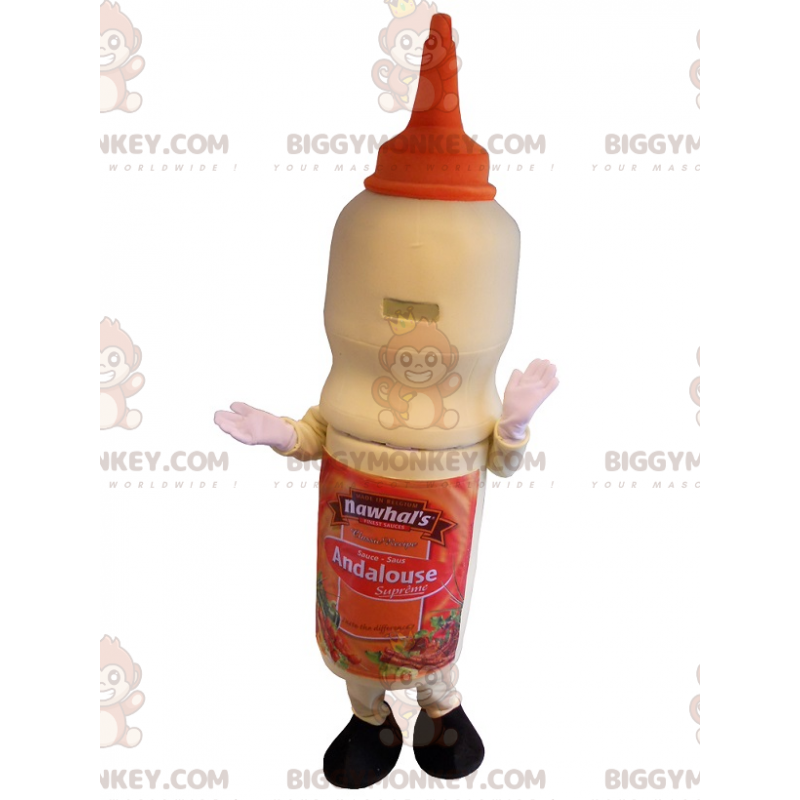 Costume da mascotte BIGGYMONKEY™ con salsa andalusa gigante.