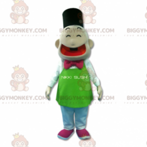 Costume de mascotte BIGGYMONKEY™ d'homme japonais. Costume de