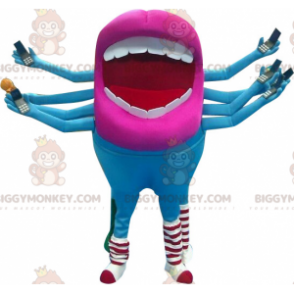 Disfraz de mascota de boca gigante BIGGYMONKEY™ con 8 brazos.
