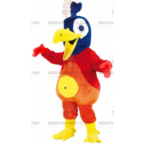 Costume da mascotte uccello BIGGYMONKEY™ molto colorato.