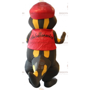 BIGGYMONKEY™ Black and Yellow Giant Salamander Mascot Costume -