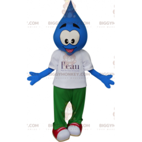 Blue Drop BIGGYMONKEY™ Mascot Costume. Grenoble Waters