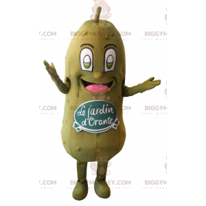 Traje de mascote BIGGYMONKEY™ de picles gigantes verdes. jardim