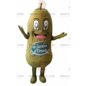 Giant Green Pickle BIGGYMONKEY™ Mascot Costume. Orante's garden
